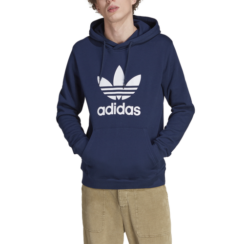 

adidas Originals Mens adidas Originals Big Trefoil Pullover Hoodie - Mens Night Indigo Size XXL