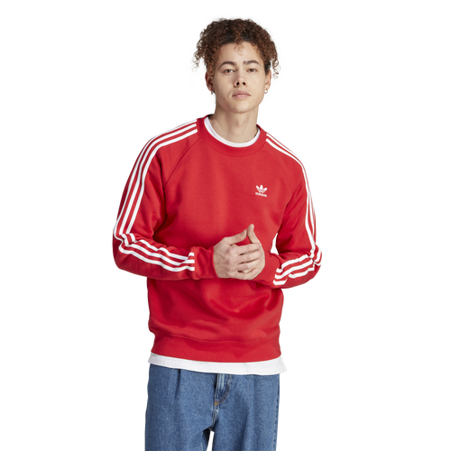  - adidas Originals adicolor Classics 3-Stripes Crewneck - Better Scarlet