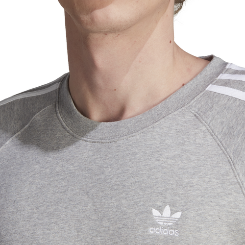 adidas Originals 3 Stripe Fleece Crew Foot Locker