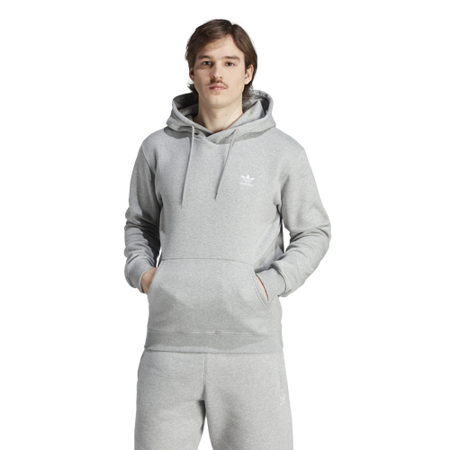 Adidas Originals Mens  Essential Hoodie In Medium Grey Heather