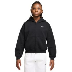 Girls' Grade School - Nike Studio Fleece Full-Zip - Black