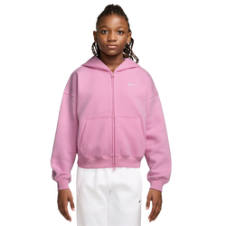 Girls' Grade School - Nike Studio Fleece Full-Zip - Pink
