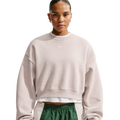 Nike Studio Fleece Mid-OS Crop Crew - Nike Sail/Cream Ii
