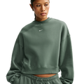 Nike Studio Fleece Mid-OS Crop Crew - Nike Camo Green/Sail