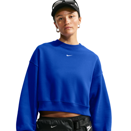 Nike Studio Fleece Mid-OS Crop Crew - Nike Old Royal/Sail