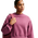 Nike Studio Fleece Mid-OS Crop Crew - Women's Sail/Pink Smoke