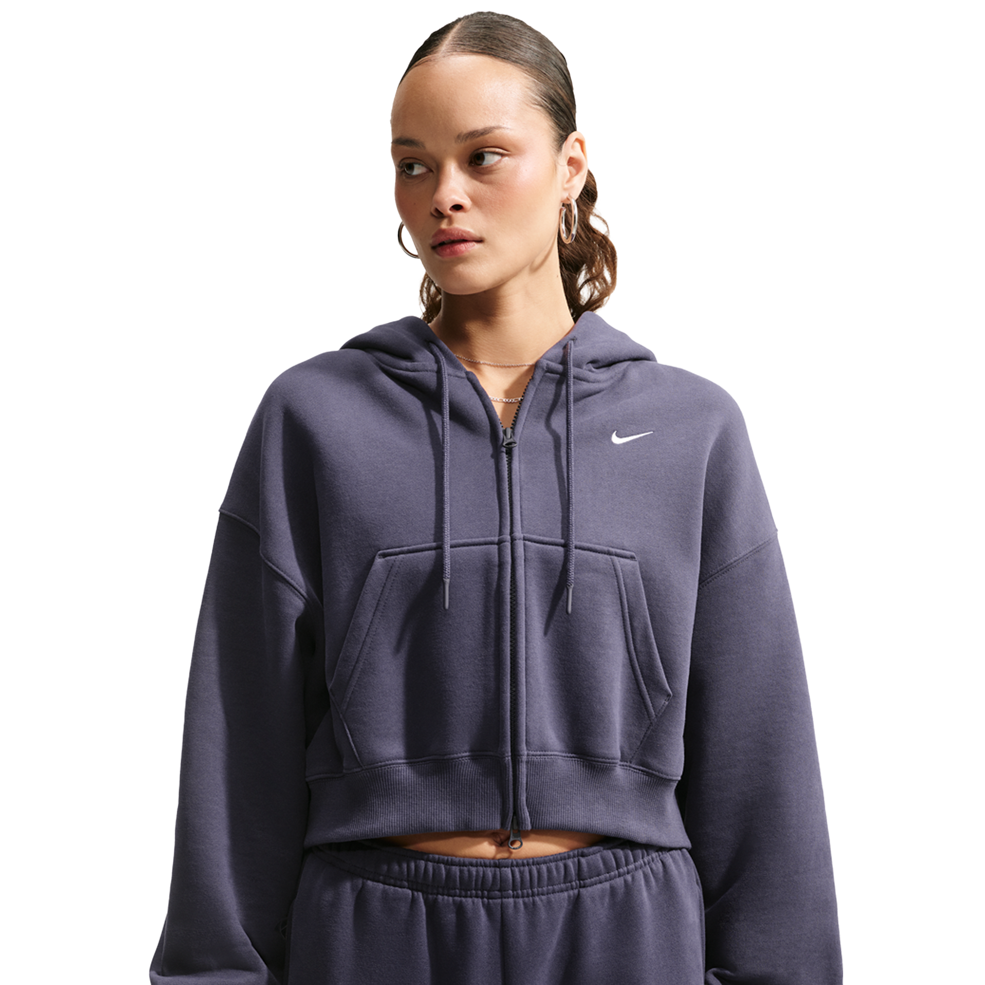 Nike Studio Fleece Mid-OS Crp FZ Hoodie - Women's | Foot Locker