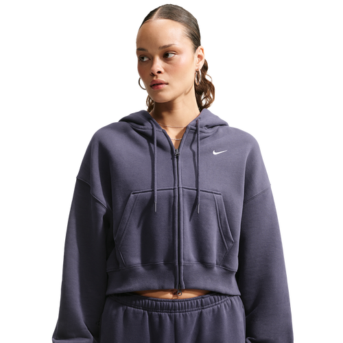 Nike Studio Fleece Mid-OS Crp FZ Hoodie - Nike Gridiron/Sail