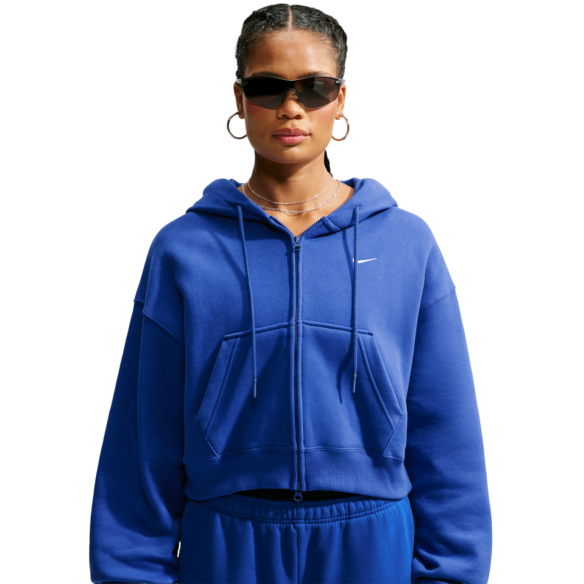 Nike Studio Fleece Mid-OS Crp FZ Hoodie - Women's | Foot Locker