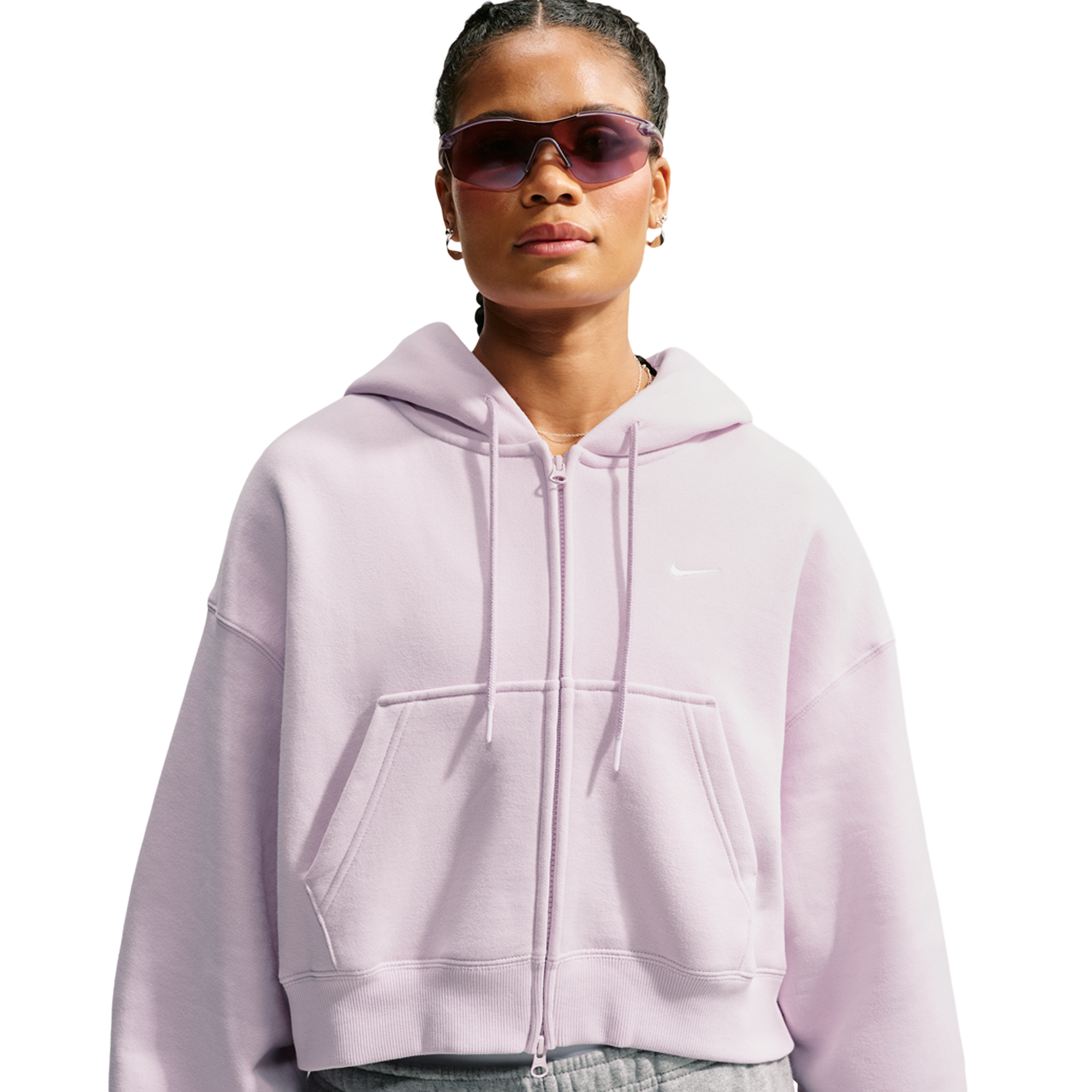 Nike Studio Fleece Mid-OS Crp FZ Hoodie - Women's | Foot Locker