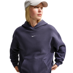 Women's - Nike Studio Fleece Oversized Crew - Gridiron/Sail