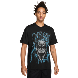 Men's - Nike M90 Summit Skull T-Shirt - Black/Black