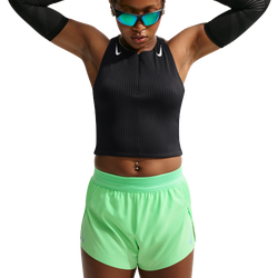 Women's - Nike AerOSwift Dri-FIT Adv Pkt Crop Top - Black/White