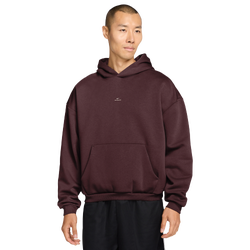 Men's - Nike TF SI Brsh Pullover Hoodie - White/Maroon