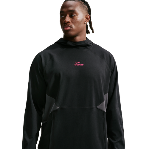 MENS - Nike Pro Training Dri-FIT Midlayer Top - Hyper Pink/Black