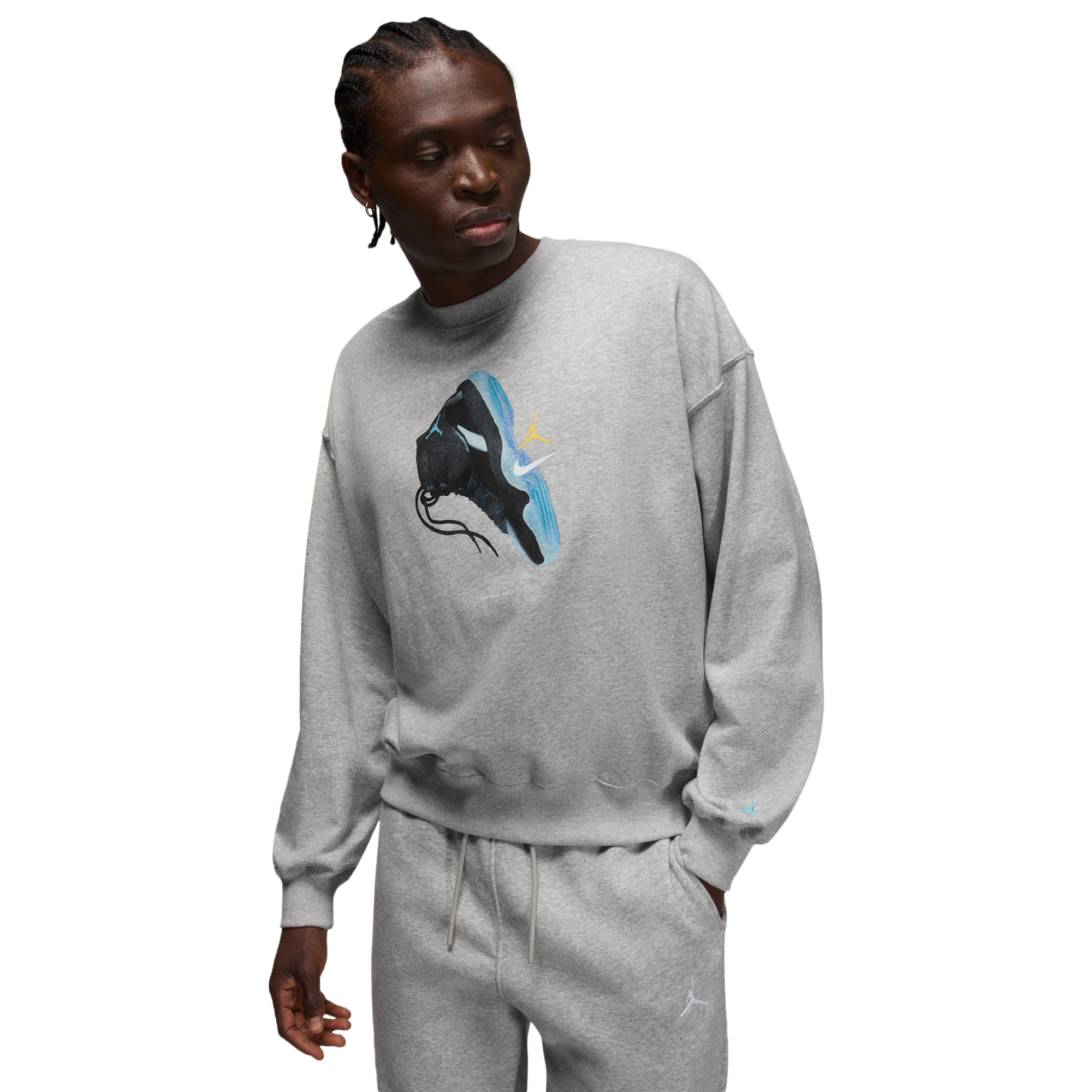 Jordan Brooklyn AJ11 Fleece Crew LB - Men's