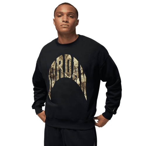 MENS - Jordan MJ BRK RLT GFX Crew LB - Sail/Black