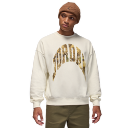 Men's - Jordan MJ BRK RLT GFX Crew LB - Sail/Black