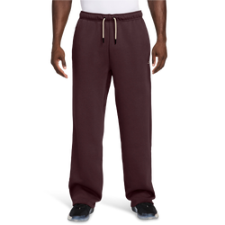 Men's - Nike TF SI Brsh Open Hem Pant - White/Maroon