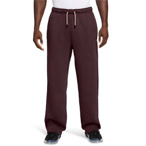 MENS - Nike TF SI Brsh Open Hem Pant - White/Maroon