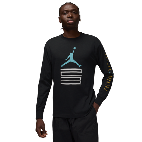 MENS - Jordan Brooklyn AJ 11 Graphic Long Sleeve Crew - Black