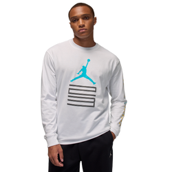 Men's - Jordan Brooklyn AJ 11 Graphic Long Sleeve Crew - White/White