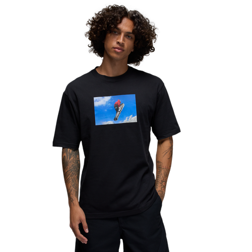 MENS - Jordan MJ Flight Mountainside GFX SS Crew - Photo Blue/Black