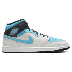 Men's - Jordan Air Jordan 1 Mid Se - Summit White/Blue Chill/Anthracite