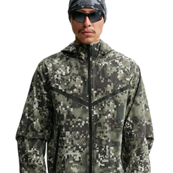 Men's - Nike Tech Dri-FIT Woven WR FZ Jacket AOP - Silver Sage/Black