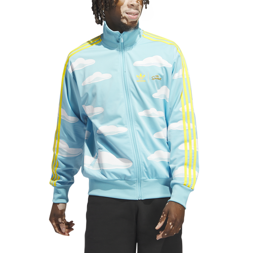 

adidas Originals Mens adidas Originals Simpsons Cloud Track Top - Mens Blue/White Size XS