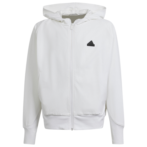 Shop Adidas Originals Boys Adidas Z.n.e. Woven Full Zip Track Top In White/black