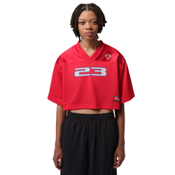Women's - Jordan Brooklyn Short Sleeve FC Jersey T-Shirt - University Red