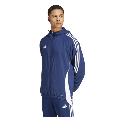 

adidas Mens adidas Tiro 24 Windbreaker - Mens Team Navy Blue/White Size M