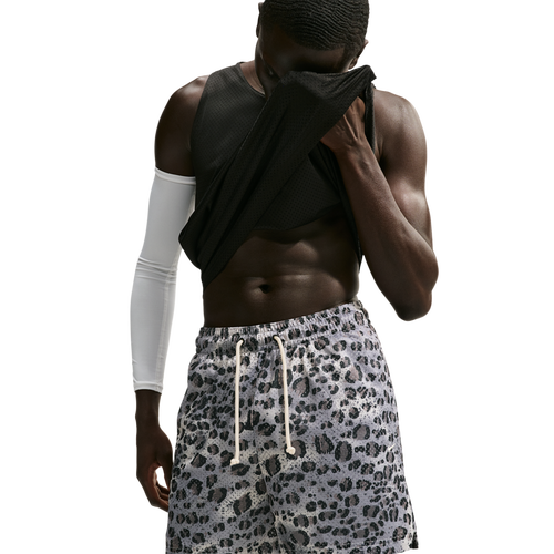  - Nike Leopard Dri-FIT SI PRC Mesh 5 Inch Shorts - Pale Ivory/Vast Grey