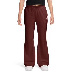Girls' Grade School - Nike Cozy Fleece Pants 2 - Brown/White
