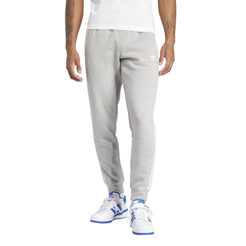 Adidas Originals Mens  3 Stripe Pants In Grey/grey