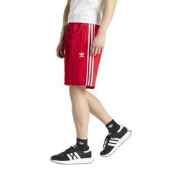 Men's - adidas Originals adicolor Firebird Lifestyle Shorts  - White/Better Scarlet