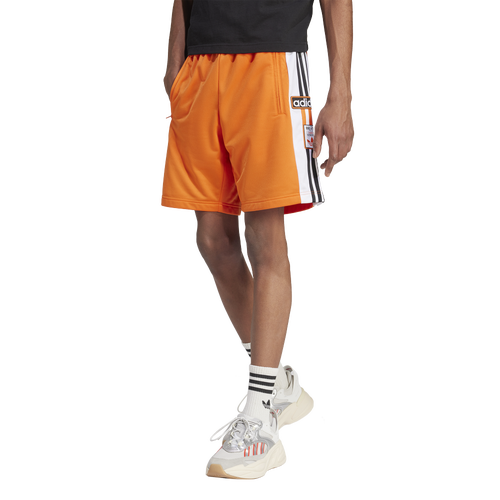 

adidas Originals Mens adidas Originals adicolor adiBreak Lifestyle Shorts - Mens White/Black/Orange Size XL