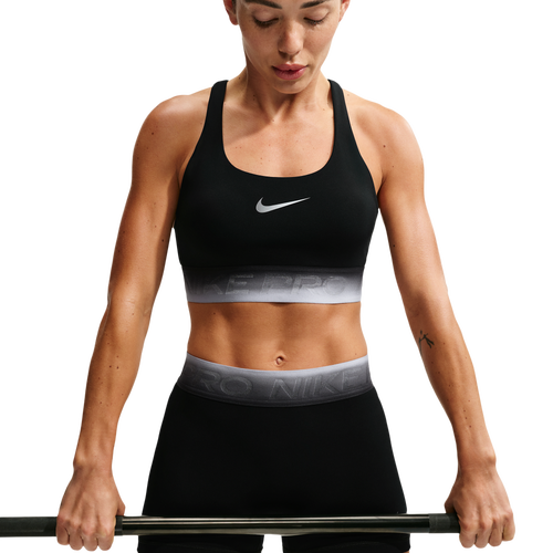 WOMENS - Nike Pro Dri-FIT LS Bra TT Gradient - Ghost/Black