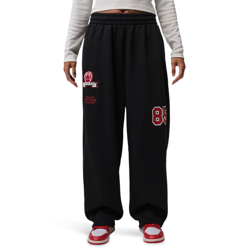 Jordan Brooklyn Fleece FT WL Pant GFX - Jordan Gym Red/Black