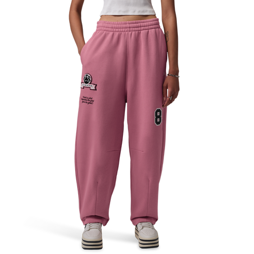 Jordan Brooklyn Fleece FT WL Pant GFX - Jordan Desert Berry/Sail