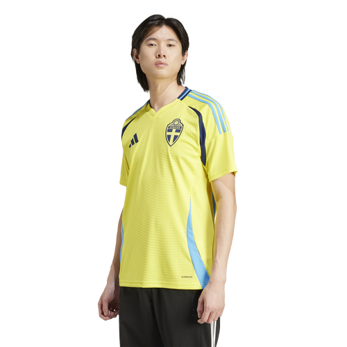 

adidas Mens Sweden adidas Sweden 2024 Home Soccer Jersey - Mens Bright Yellow Size M