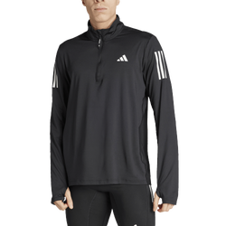Men's - adidas Own the Run Half-Zip Track Top - Black