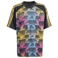 Boys' Grade School - adidas Tiro Summer T-Shirt - Black/Spark/Pulse Magenta