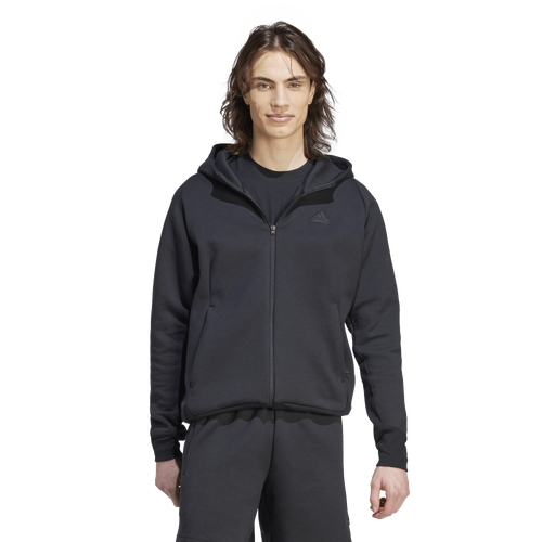 

adidas Mens adidas Z.N.E. Fleece Hoodie - Mens Black/Black Size L