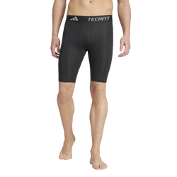 Men's - adidas Techfit Control Short-Tight Training Leggings - Black