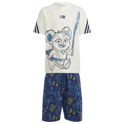 Boys' Preschool - adidas Star Wars Young Jedi T-Shirt Set - Off White/Dark Blue/Multicolor