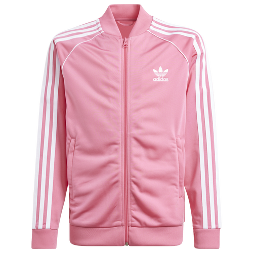 

adidas Originals adidas Originals Superstar Track Jacket - Girls' Grade School Pink Fusion/White Size M