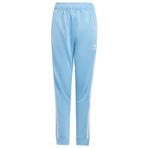 Shop Adidas Originals Boys  Adicolor Superstar Track Pants In Semi Blue Burst