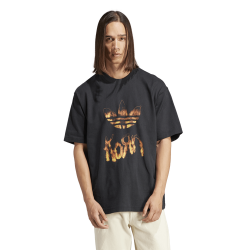 

adidas Originals Mens adidas Originals Korn T-Shirt - Mens Black/Multi Size S